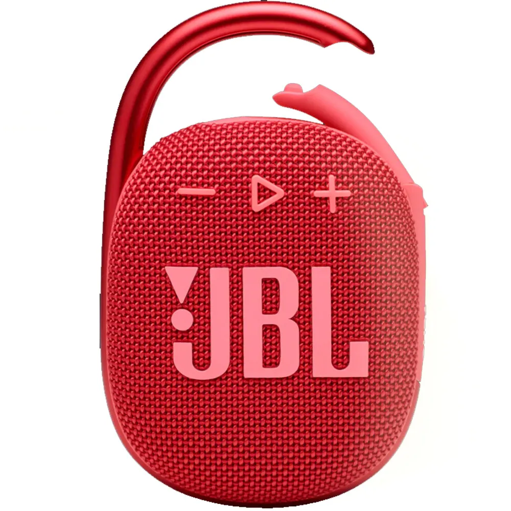 2x JBL Clip 4 Portable Waterproof Bluetooth Speaker Red