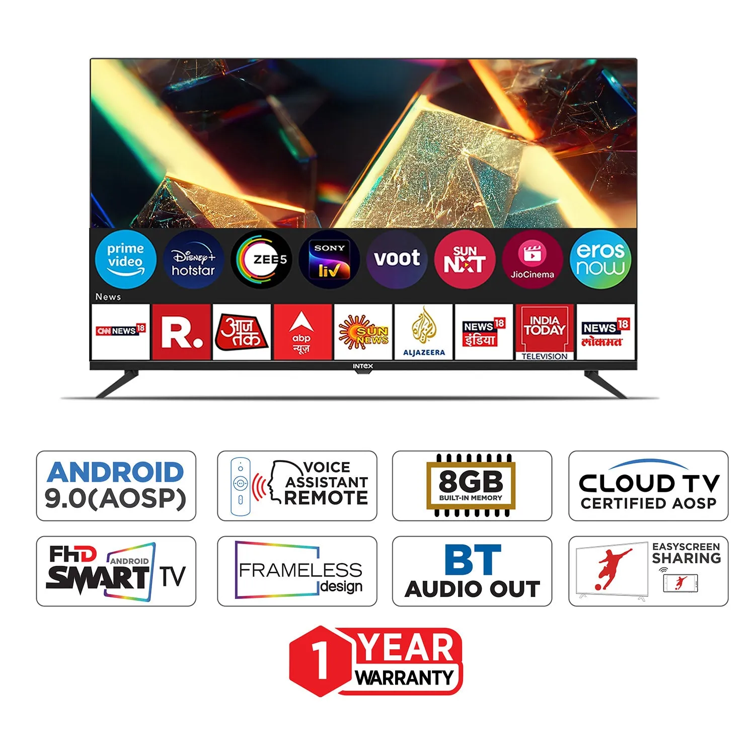 43 inch HD Smart Android 9.0 LED TV (LED-SFF4322)