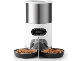 4.5L Stainless Steel Double Meal Automatic Feeder