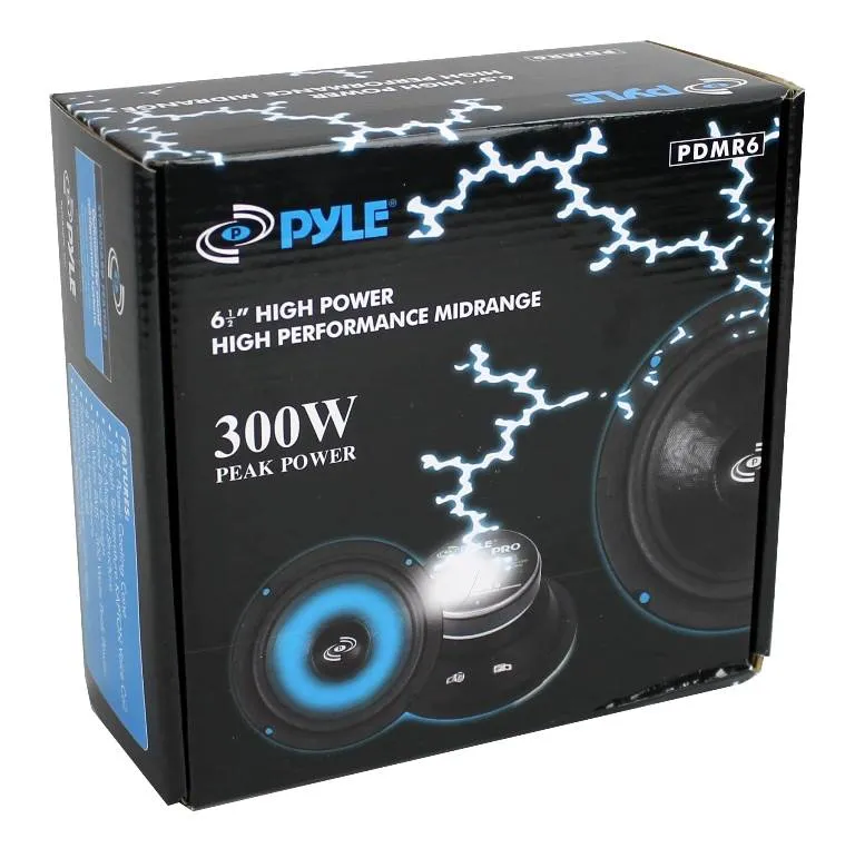 6) Pyle PDMR6 MidRange 6.5" 1800W Car Mid Bass Mid Range Woofers Audio Speakers