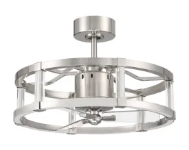 Alexis 18" Ceiling Fan in Brushed Polished Nickel