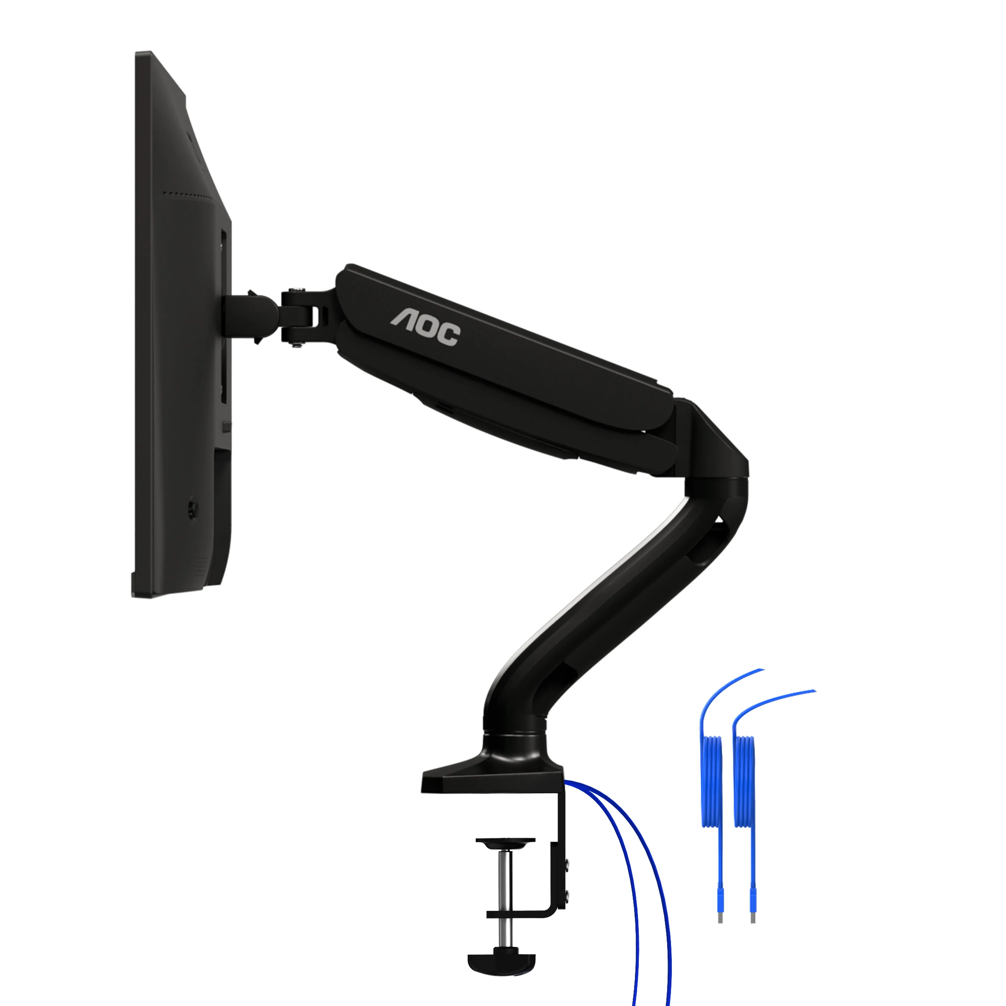 Aoc As110dx - Mounting Kit (Monitor Arm, Clamp Mounting Base, Grommet Mount) - Adjustable Arm - For Lcd Display - Gas Sp