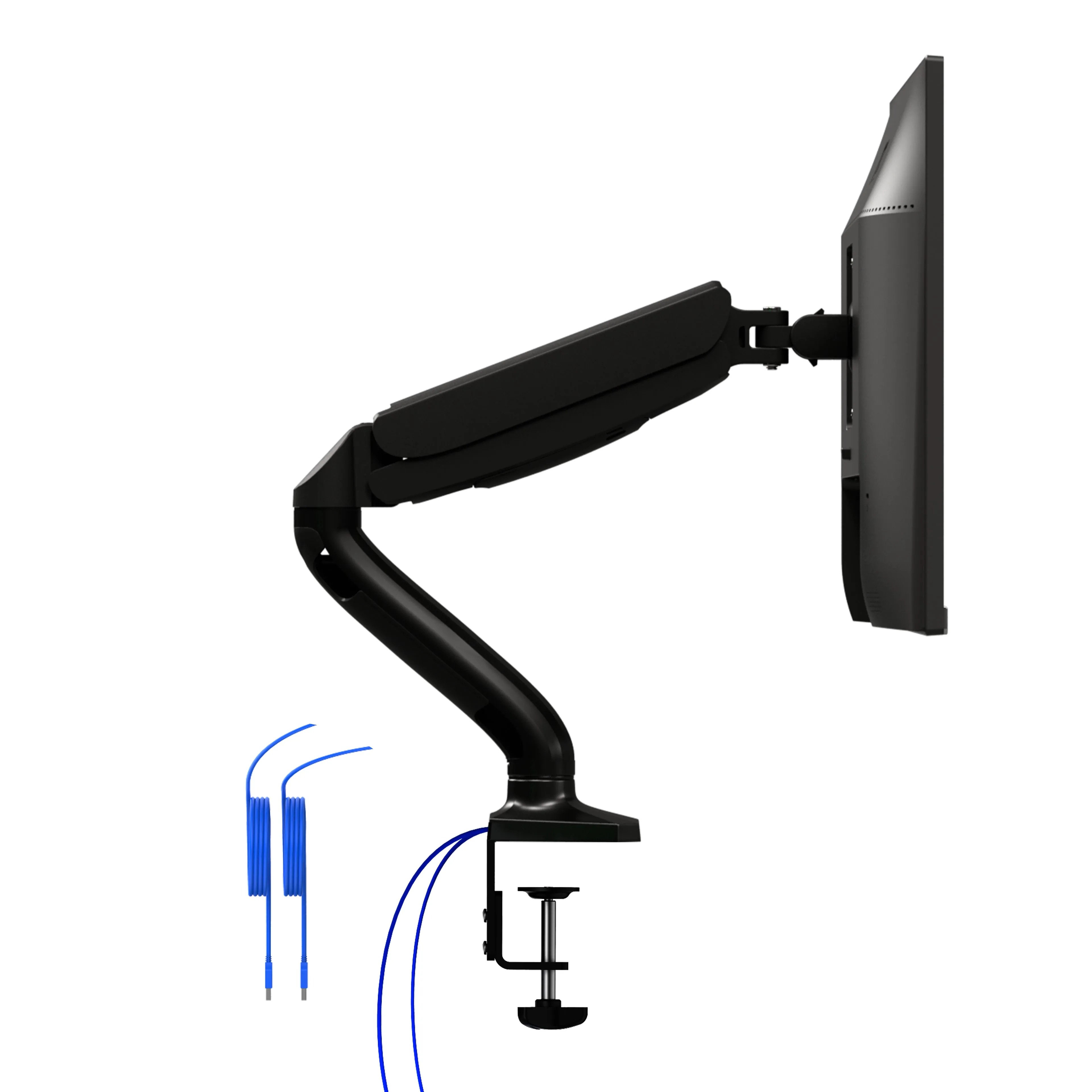 Aoc As110dx - Mounting Kit (Monitor Arm, Clamp Mounting Base, Grommet Mount) - Adjustable Arm - For Lcd Display - Gas Sp