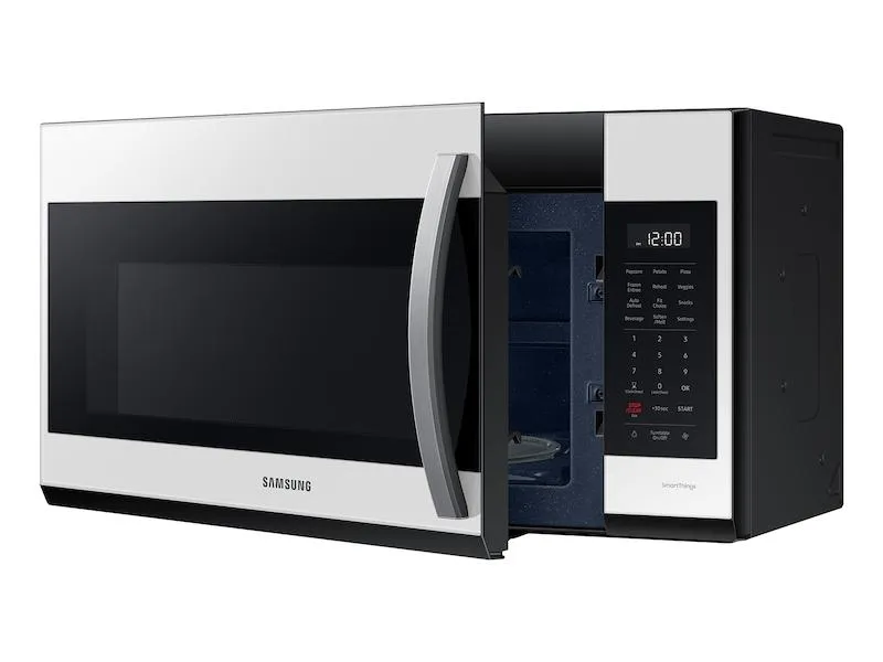 Bespoke Smart 1.9 cu. ft. Over-the-Range Microwave with Sensor Cook in White Glass