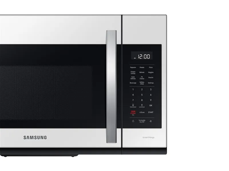 Bespoke Smart 1.9 cu. ft. Over-the-Range Microwave with Sensor Cook in White Glass