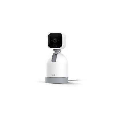 Blink Mini Pan-Tilt Alexa-Enabled Indoor Rotating Plug-In Smart Security Camera - White