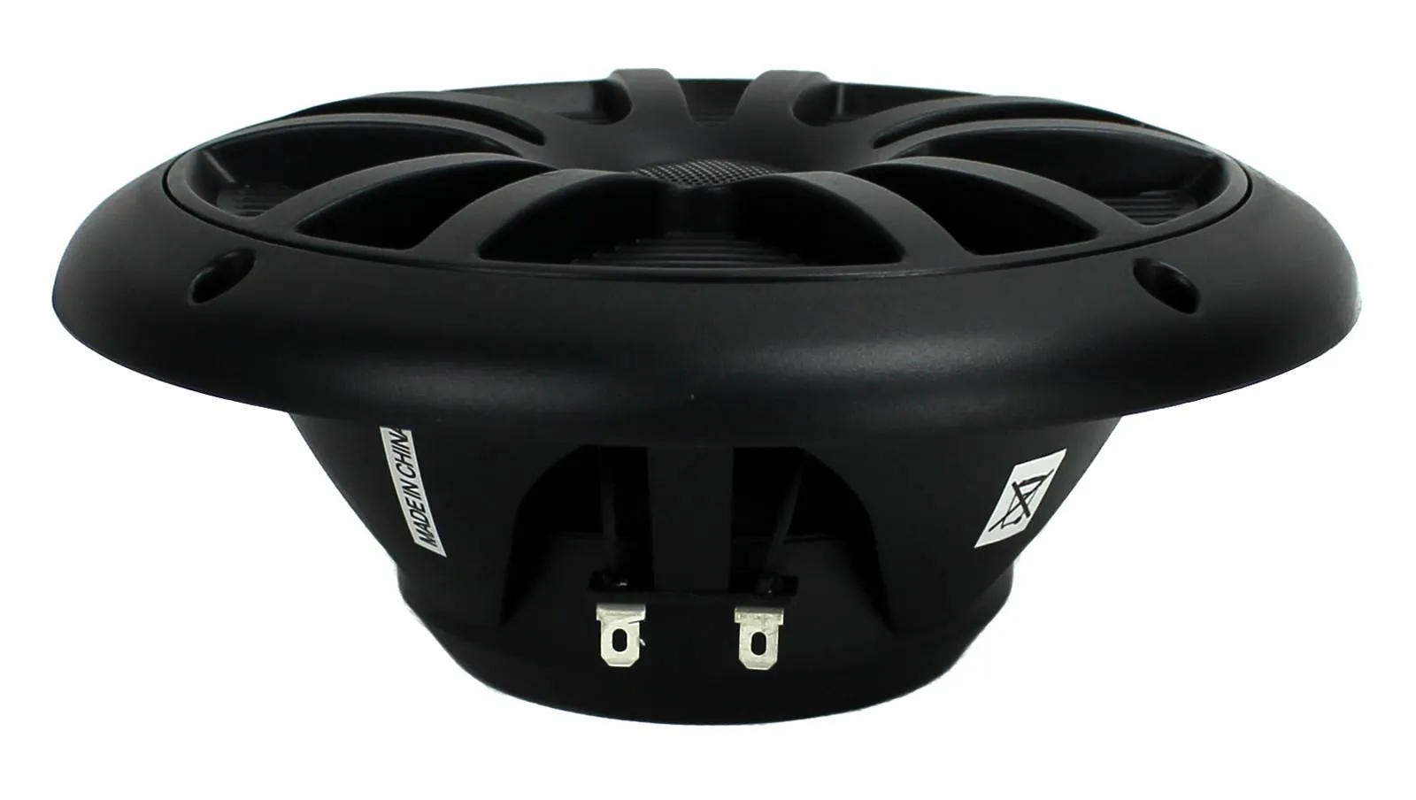 BOSS MR6B 6.5 Inch Dual Cone Black Marine Audio Speakers 180 Watt (8 Speakers)