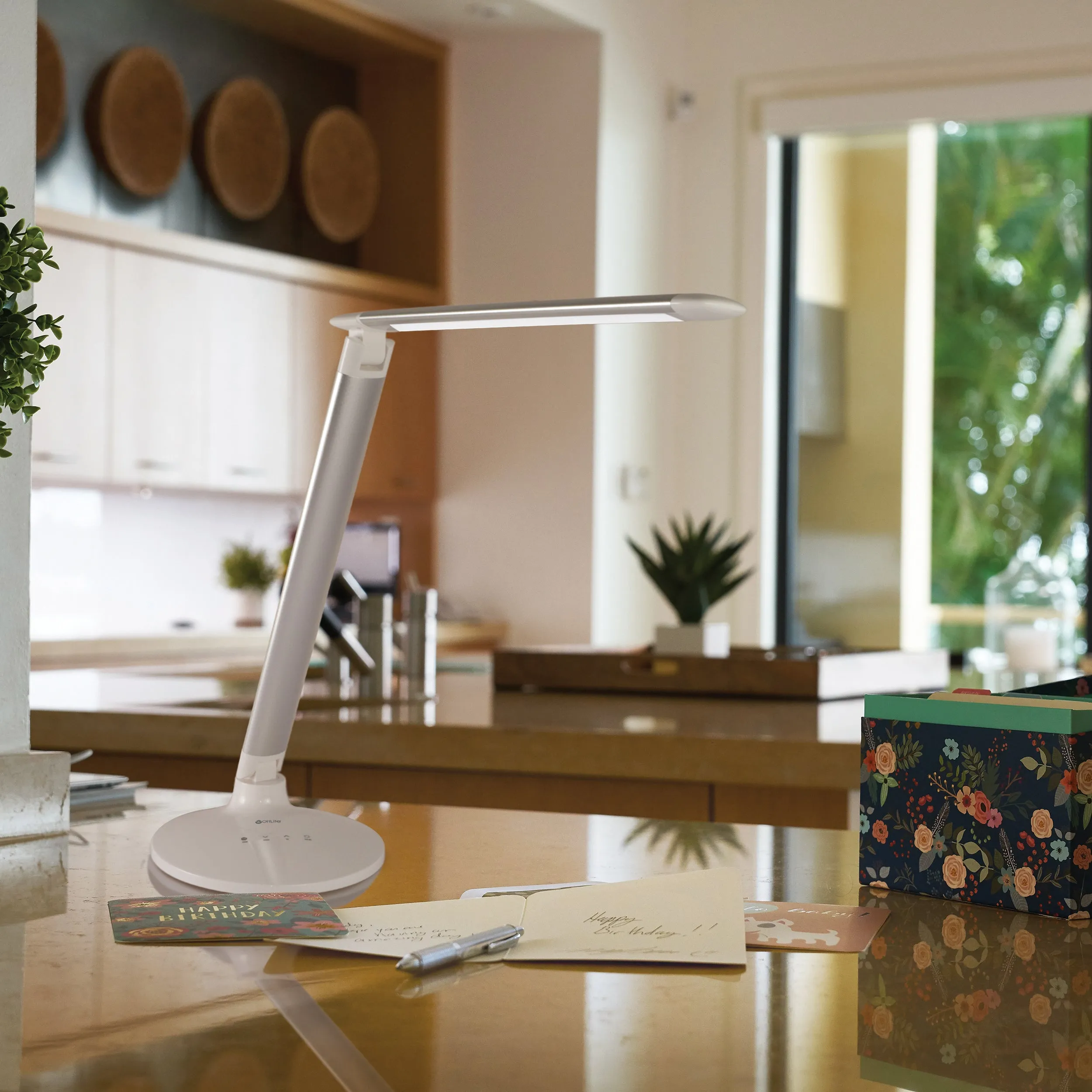 Command LED Desk Lamp with Voice Assistant