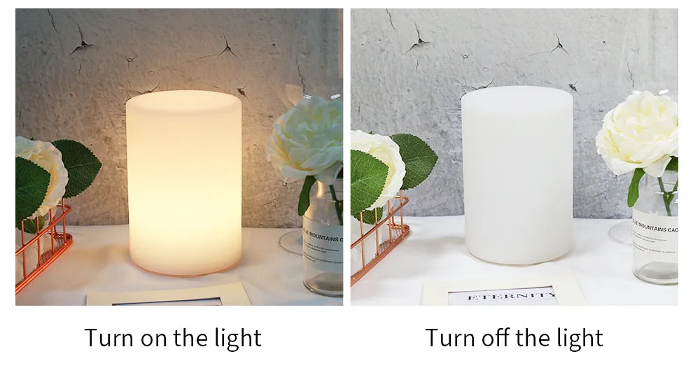 Cylinder Shape WiFi Smart Table Lamp Compatible with Alexa Voice Controlled by Free Mobile APP