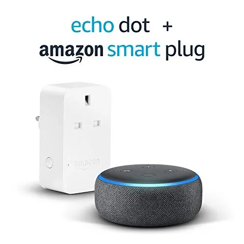 Echo Dot (3rd Gen), Charcoal Fabric   Amazon Smart Plug, Works with Alexa