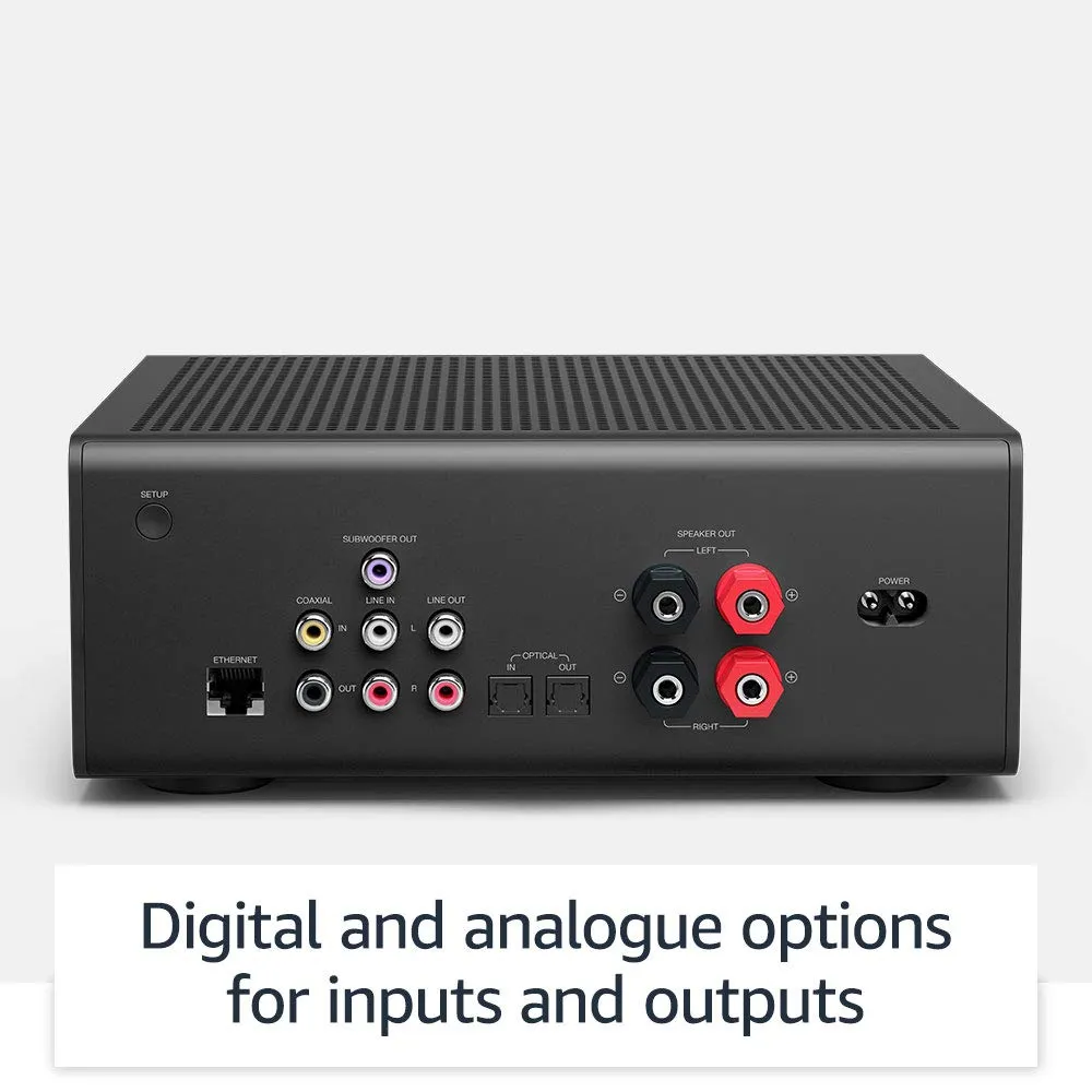 Echo Link Amp | Stream and amplify hi-fi music to your speakers (requires compatible Echo device for Alexa voice control)