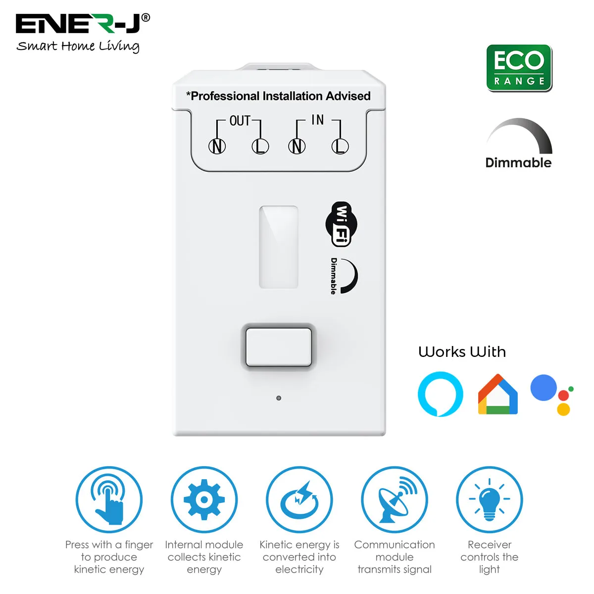 ENERJ Dimmable   Wi-Fi 100W Receiver ECO RANGE