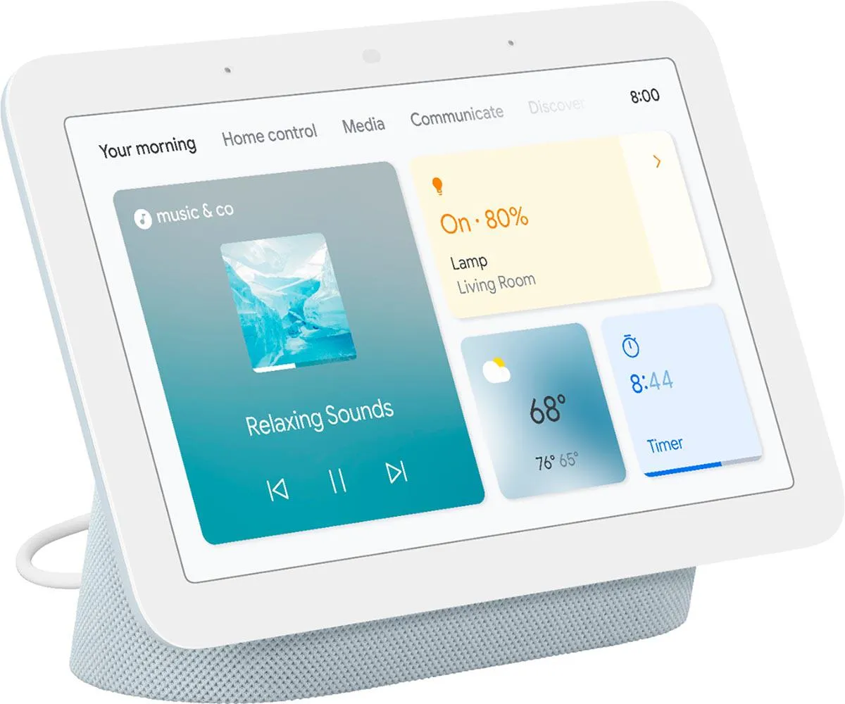 Google Nest Hub 7” Smart Display with Google Assistant (2nd Gen) - Mint