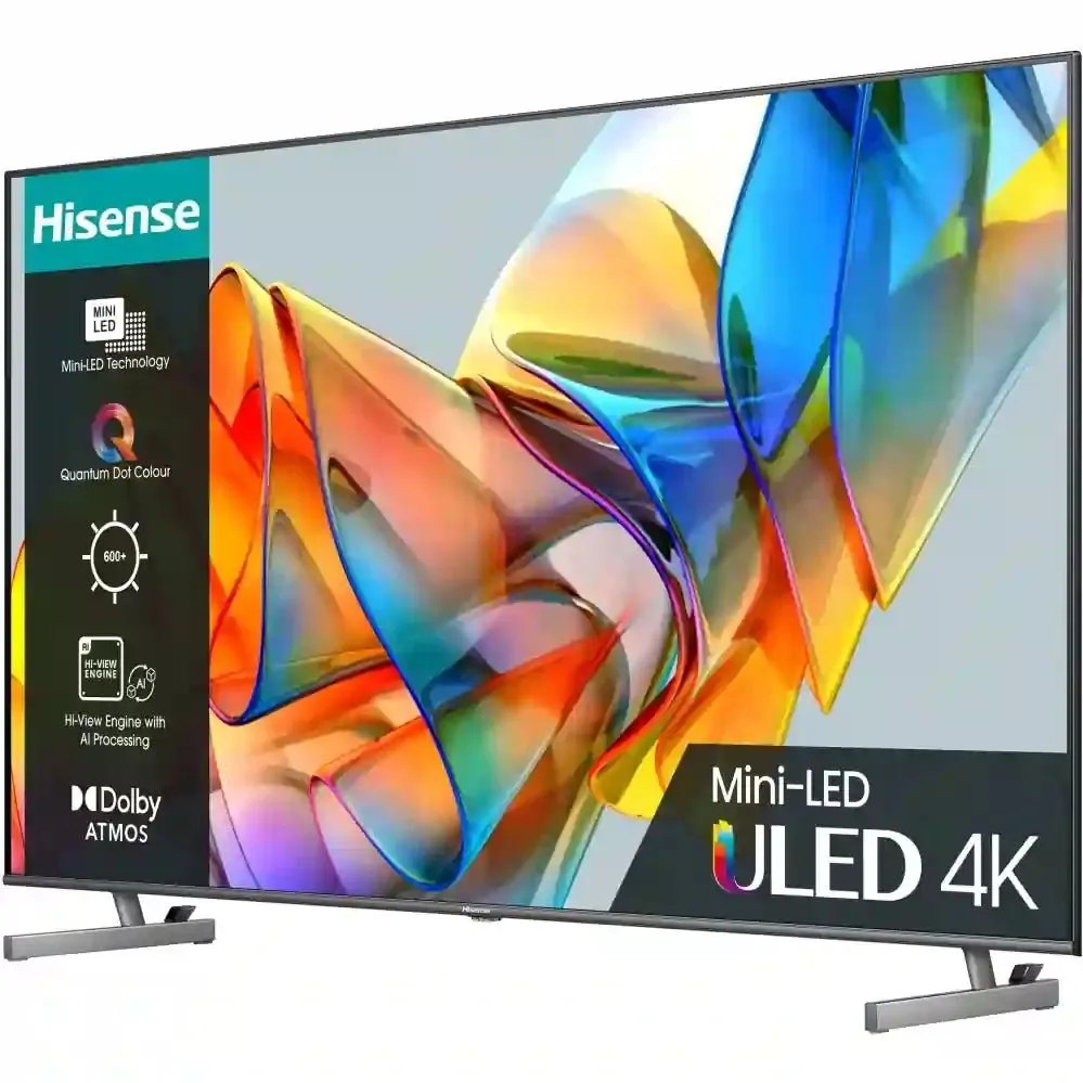 Hisense U6 Series 65U6KQTUK 65" QNED 4K Ultra HD Mini-LED Smart TV - Grey