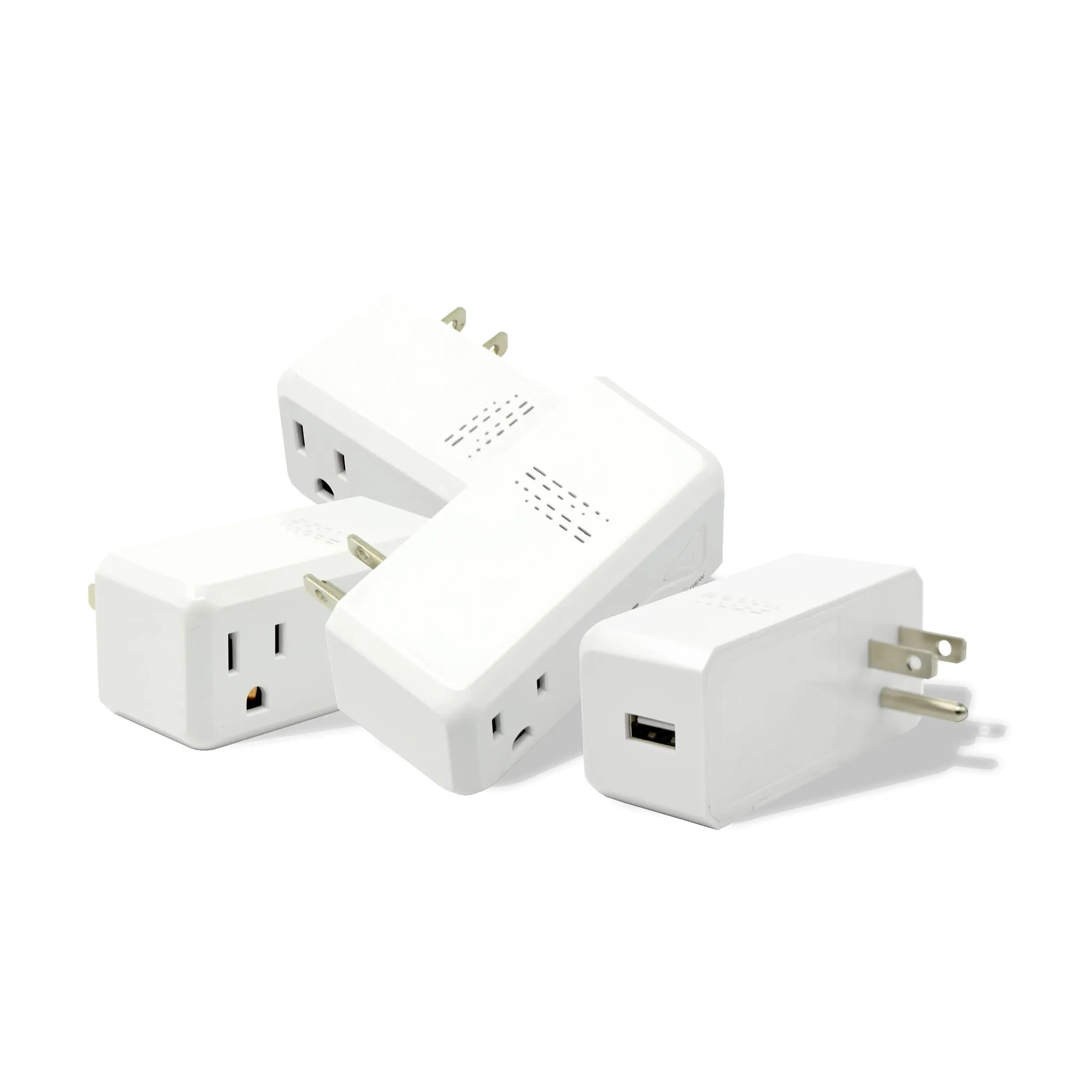 ISC300 1100W Load Max, 10A Smart WiFi Socket & Plug w/ 5V 2.1A USB Port (Twin Pack)