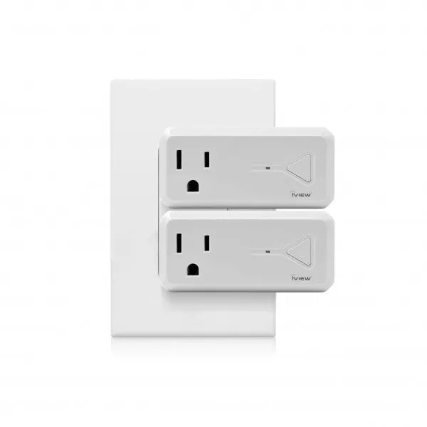 ISC300 1100W Load Max, 10A Smart WiFi Socket & Plug w/ 5V 2.1A USB Port (Twin Pack)