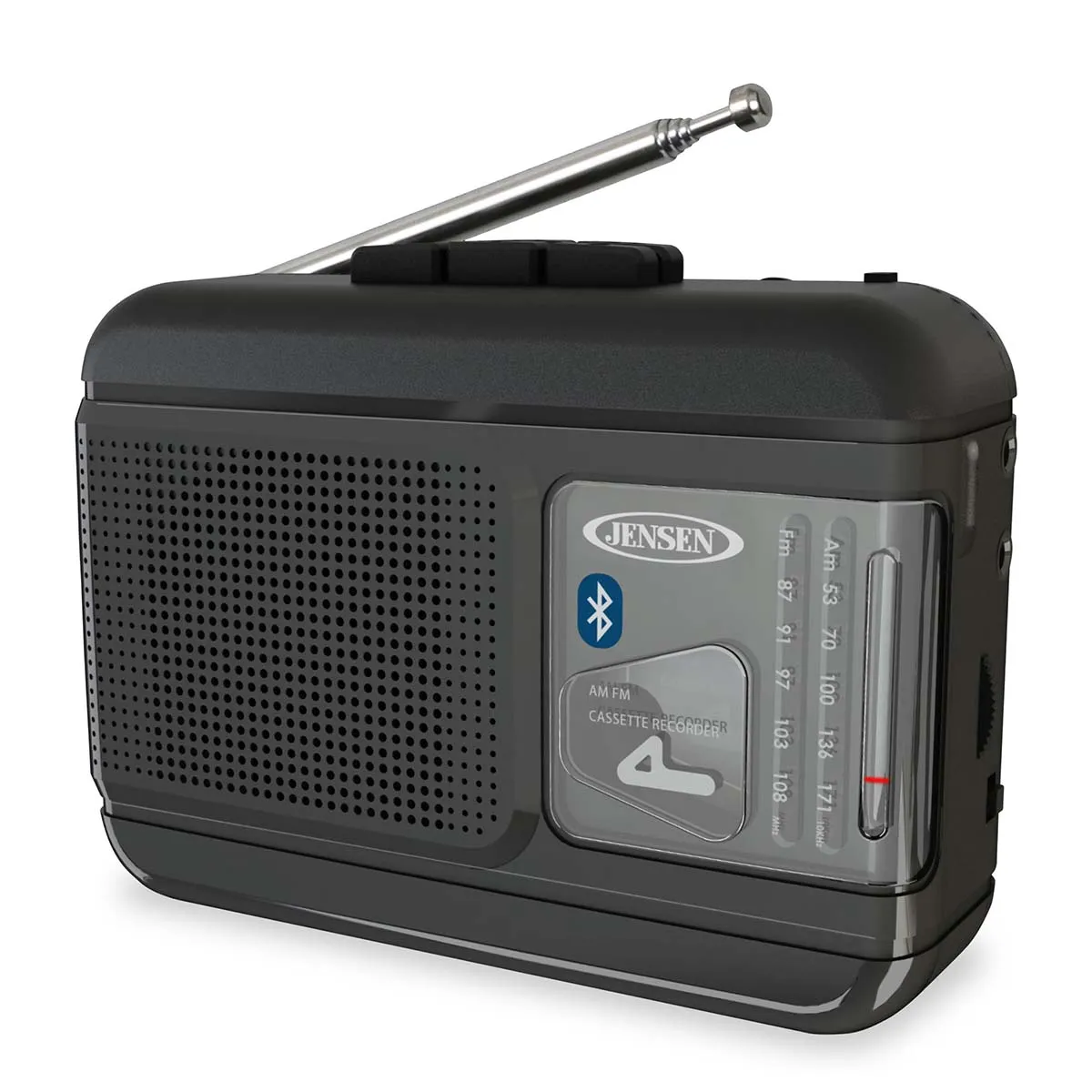 Jensen Audio AM/FM Radio Cassette Player/Recorder with Bluetooth