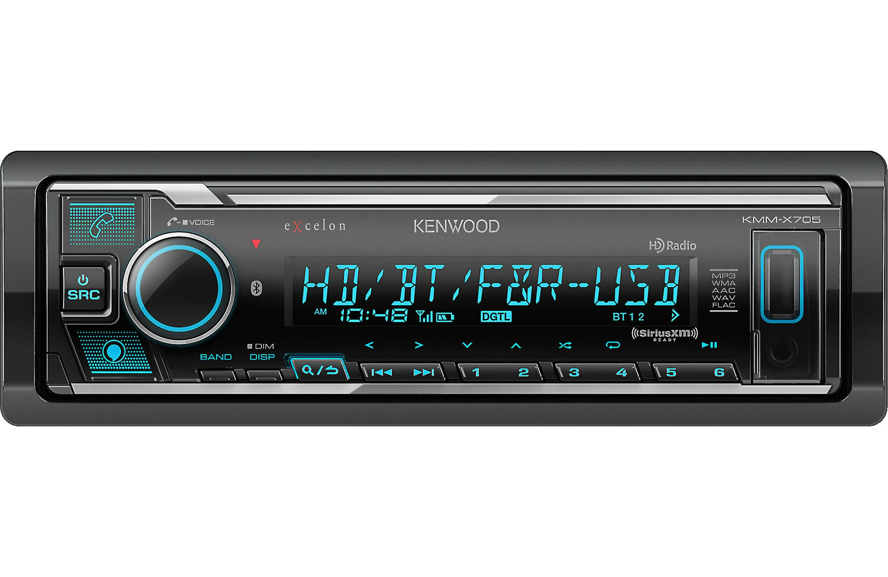 Kenwood Excelon KMM-X705 Digital Media Receiver with Bluetooth and HD Radio