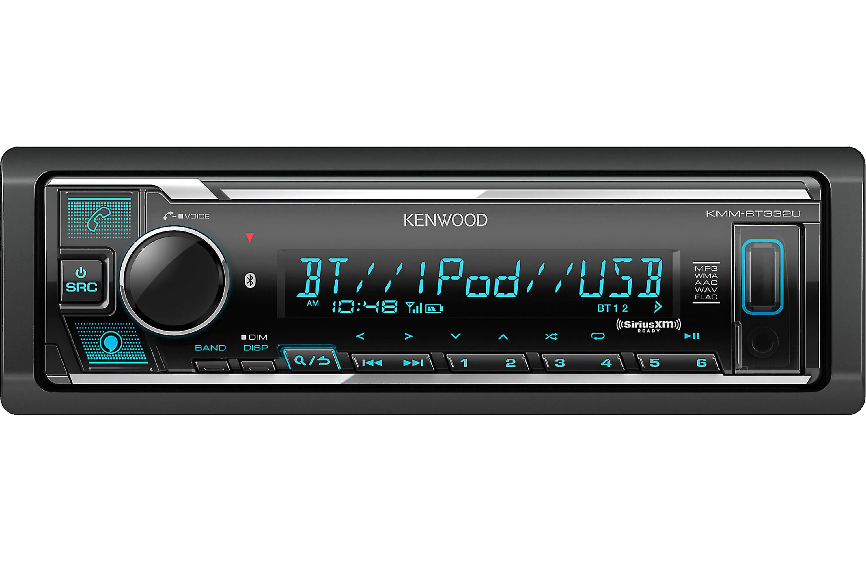 Kenwood KMM-BT332U Digital Media Receiver with Bluetooth