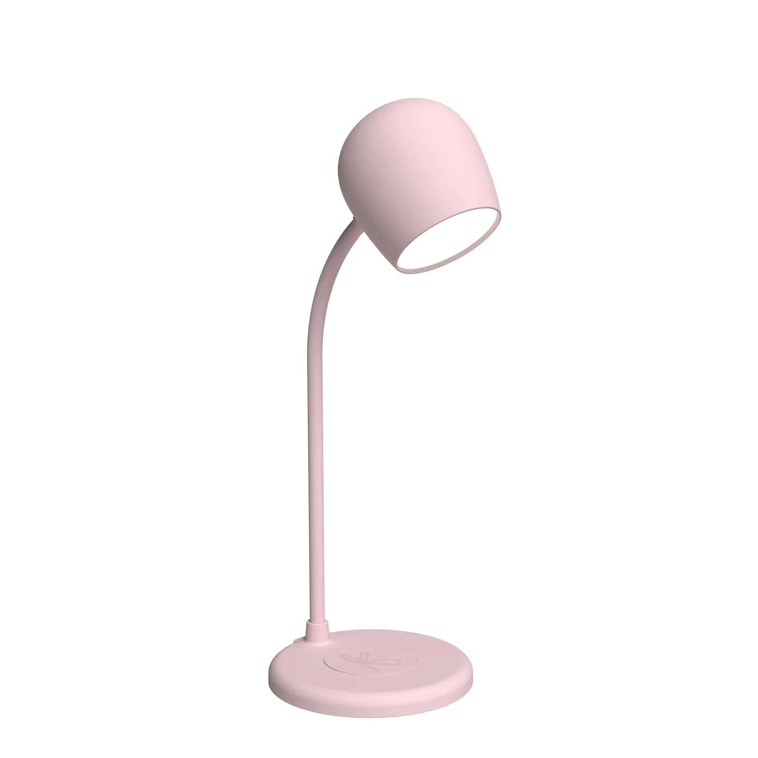 kreafunk | ellie table lamp with speaker   charger | dusty rose - LC