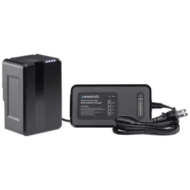 MV95 Mini V-Mount Battery with USB-C and Charger (14.8V, 95Wh)