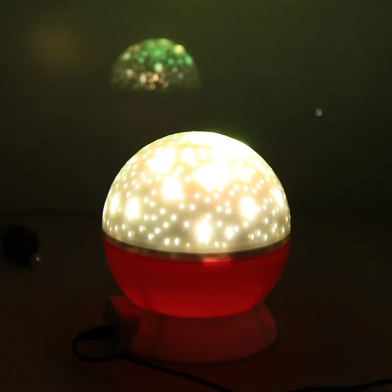 Novelty Luminous Toys Romantic Starry Sky LED Night Light Projector Battery USB Moon Lamp Creative Birthday Gift Toys For Kids