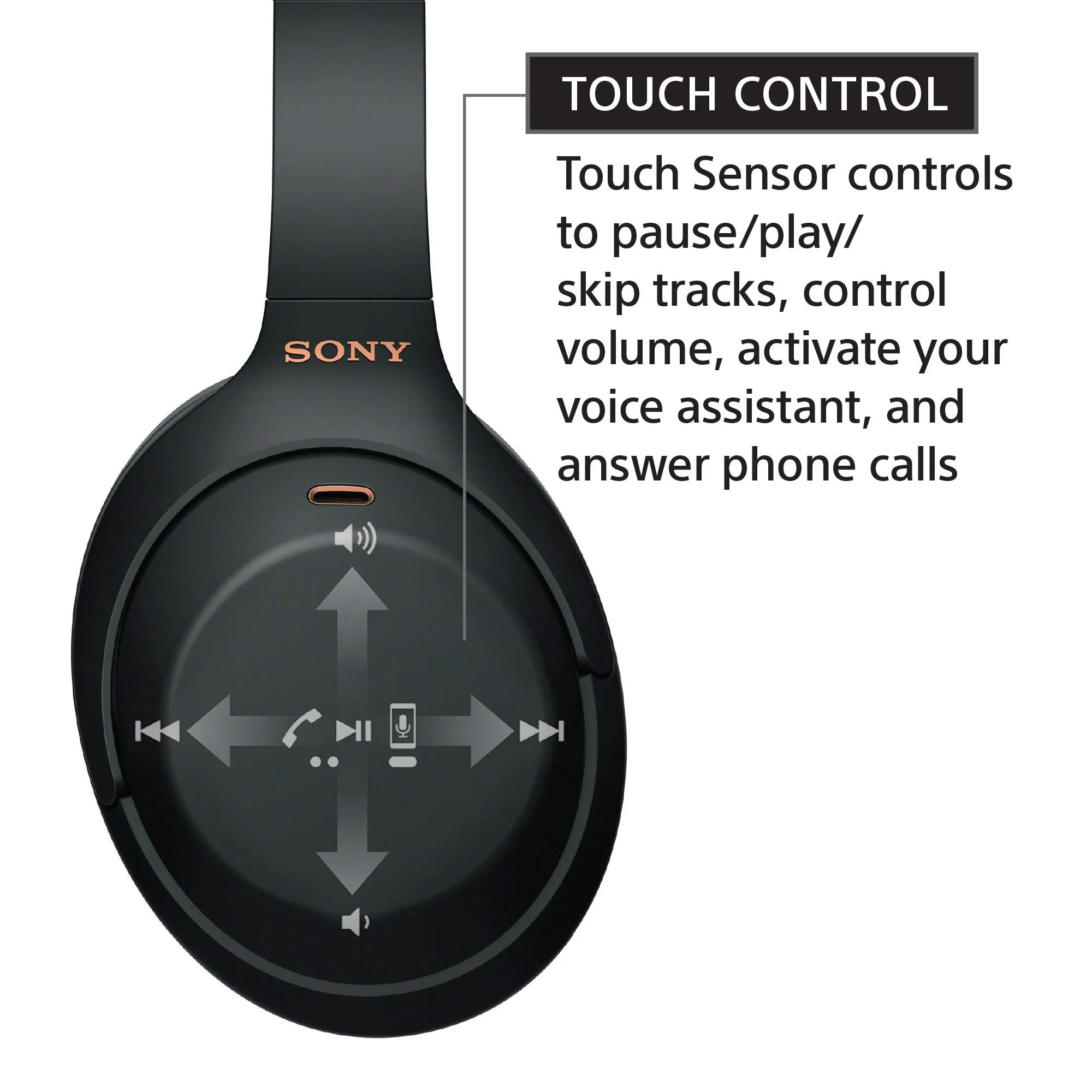 Open Box -  Sony WH-1000XM4 Wireless Noise-Cancelling Over-the-Ear Headphones Midnight Blue