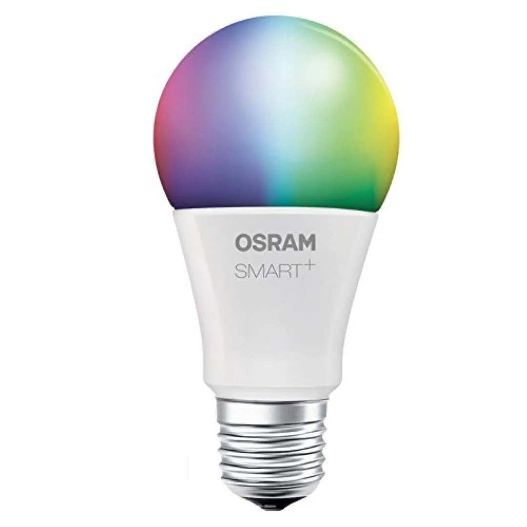 OSRAM Smart  LED, ZigBee Lamp with E27 Socket, warm white to daylight, Color Change RGB, dimmable, Directly compatible with Echo Plus and Echo Show (2. Gen.), Compatible with Philips Hue Bridge