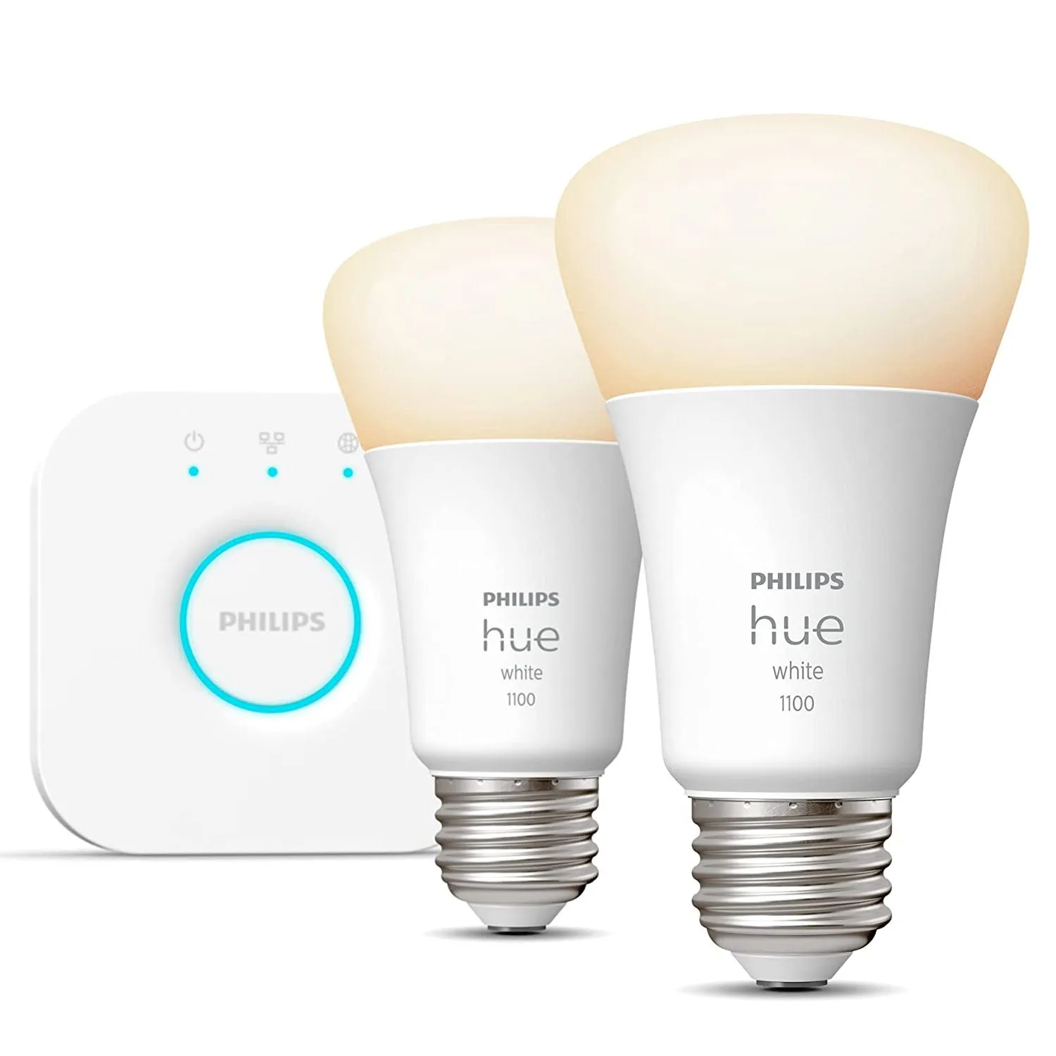 Philips Hue 563080 Starter Kit, E26 10.5W A19 Bluetooth 2-pack Smart Bulb