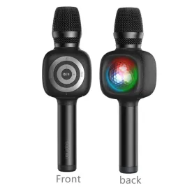 Professional Wireless Karaoke Microphone Portable Bluetooth Speaker Sounder Dynamic RGB for Party KTV with Magical Voices