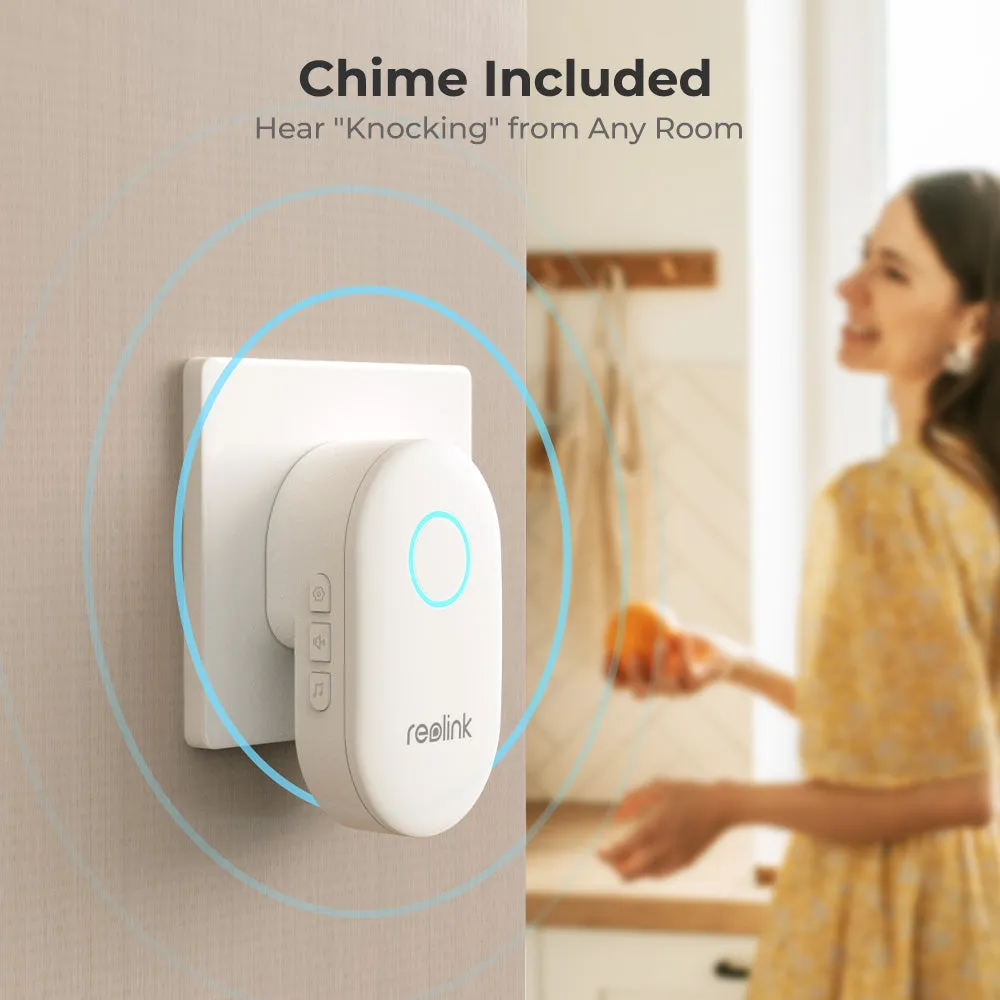 Reolink Video Doorbell PoE Camera 5MP Outdoor Security Camera with Chime