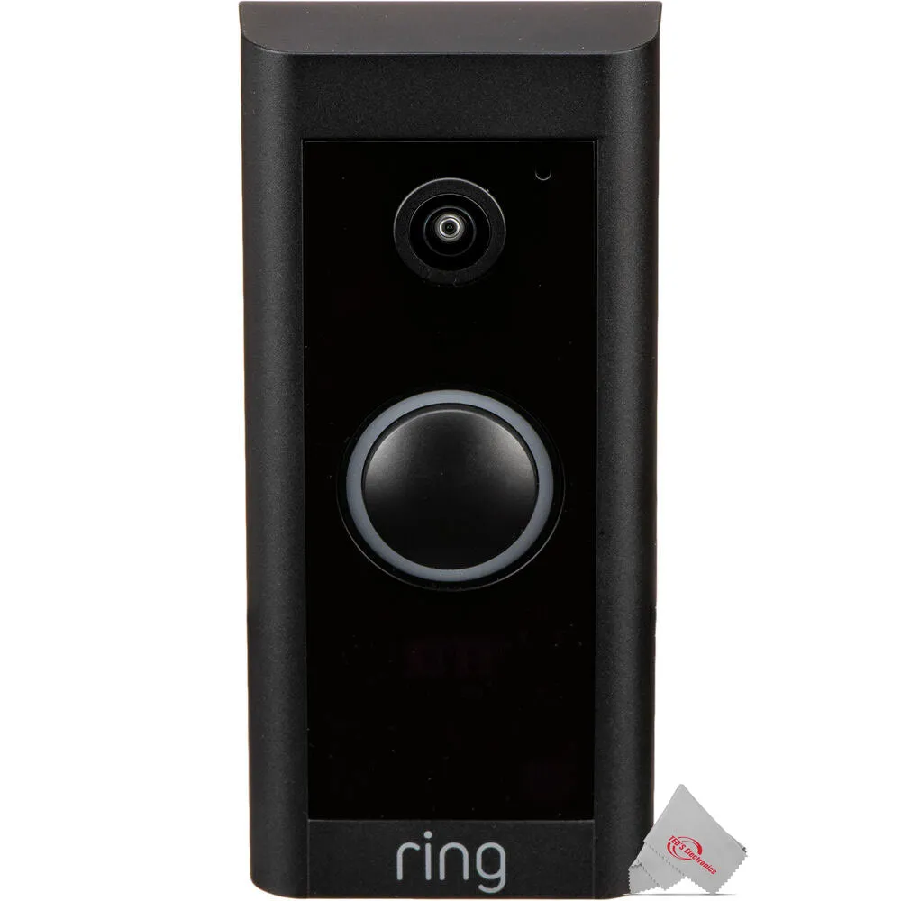 Ring 1080p Wired Video Doorbell (Black)