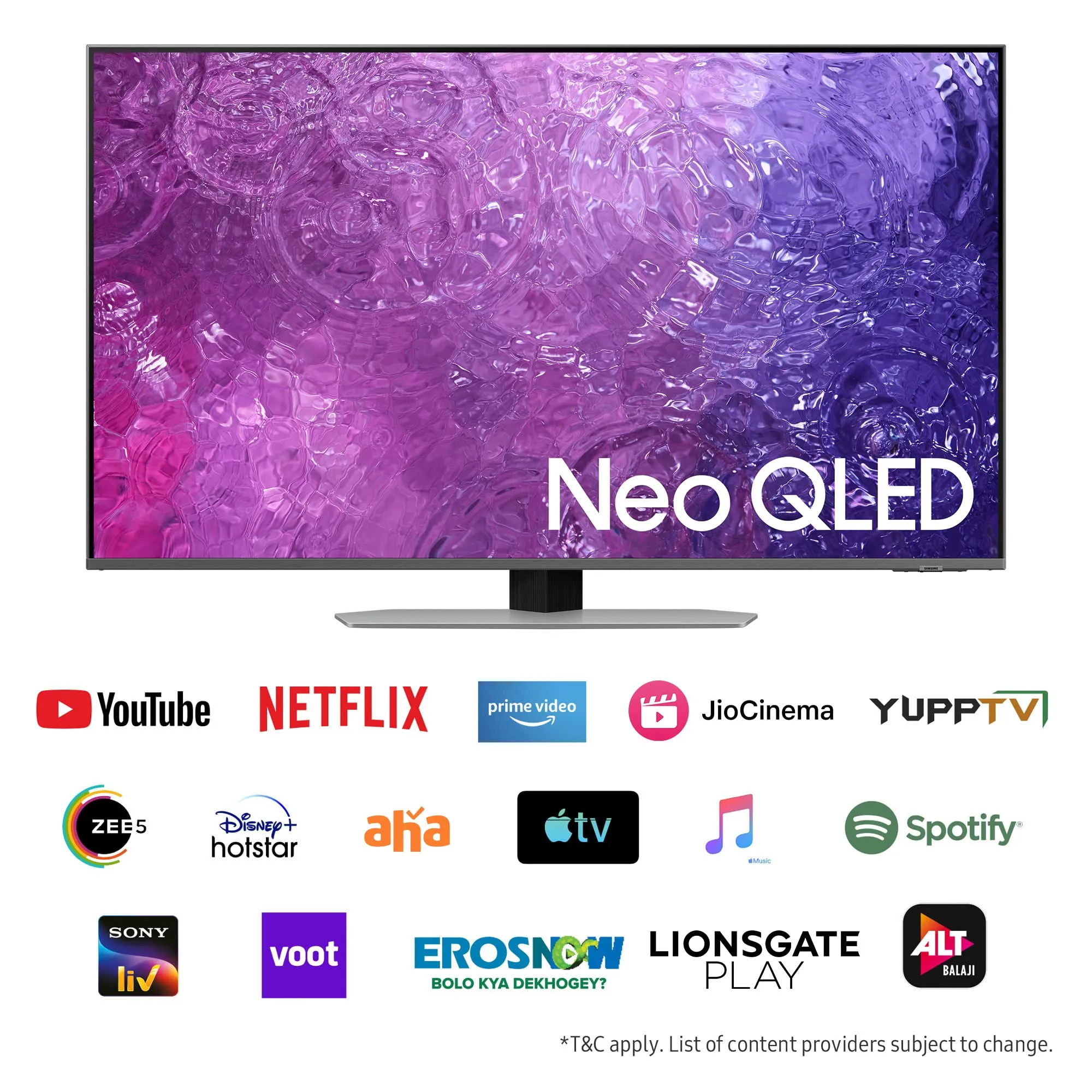 Samsung 138 cm (55 inches) 4K Ultra HD Smart Neo QLED TV QA55QN90CAKLXL (Carbon Silver)