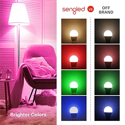 Sengled Smart Light Bulbs, Color Changing Alexa Light Bulb Bluetooth Mesh, Smart