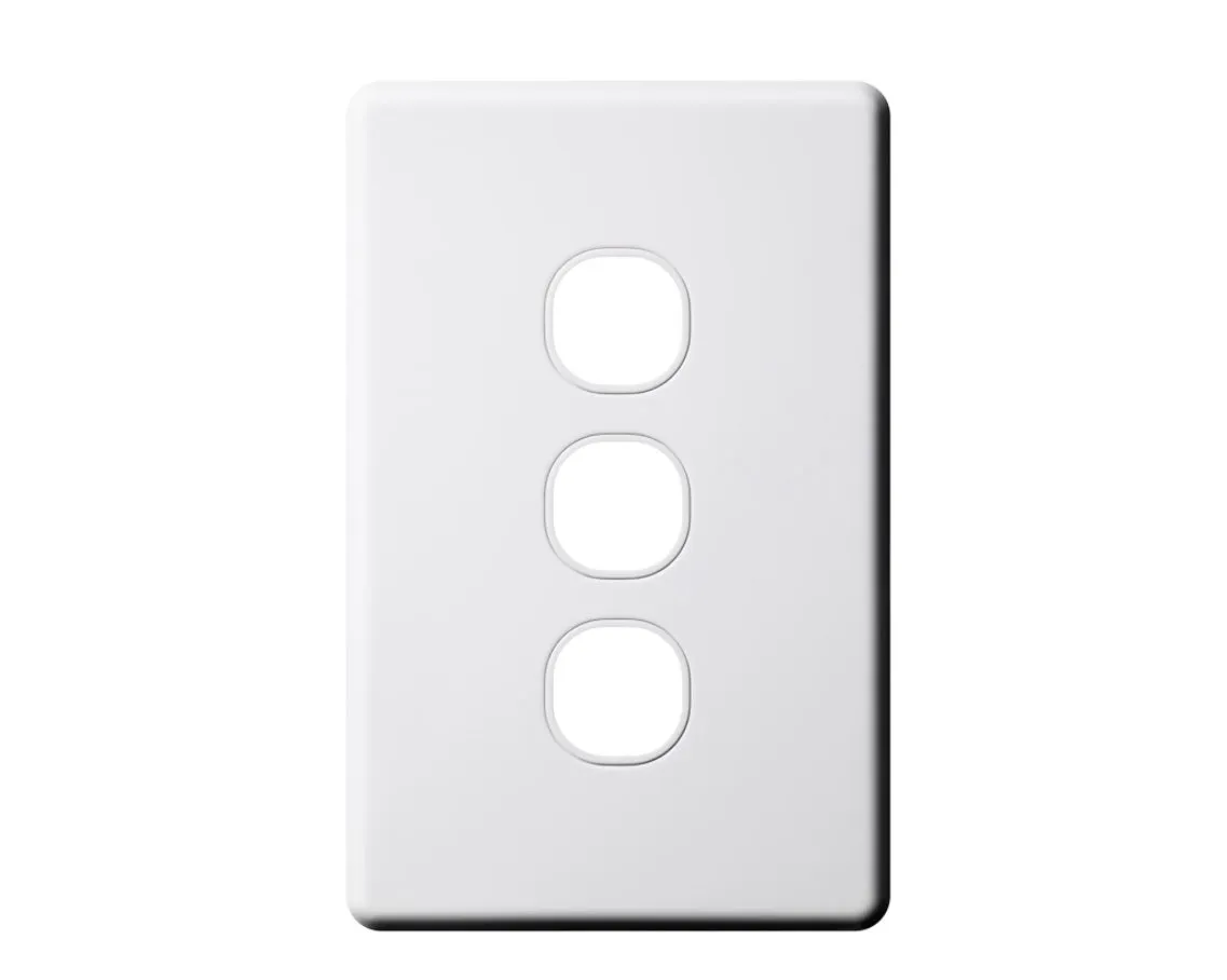 Slimline Triple Switch Plate