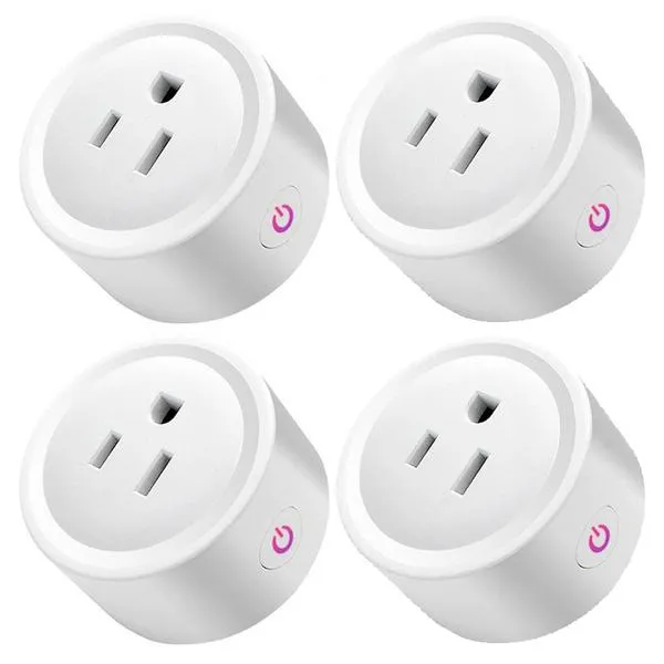 Smart Plug WiFi Socket Power Monitor Timing Function Tuya SmartLife APP Control Works With Alexa Google Assistant