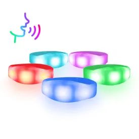 Sound Activated LED Silicone Wristband for Events (400PCS/1 Carton)