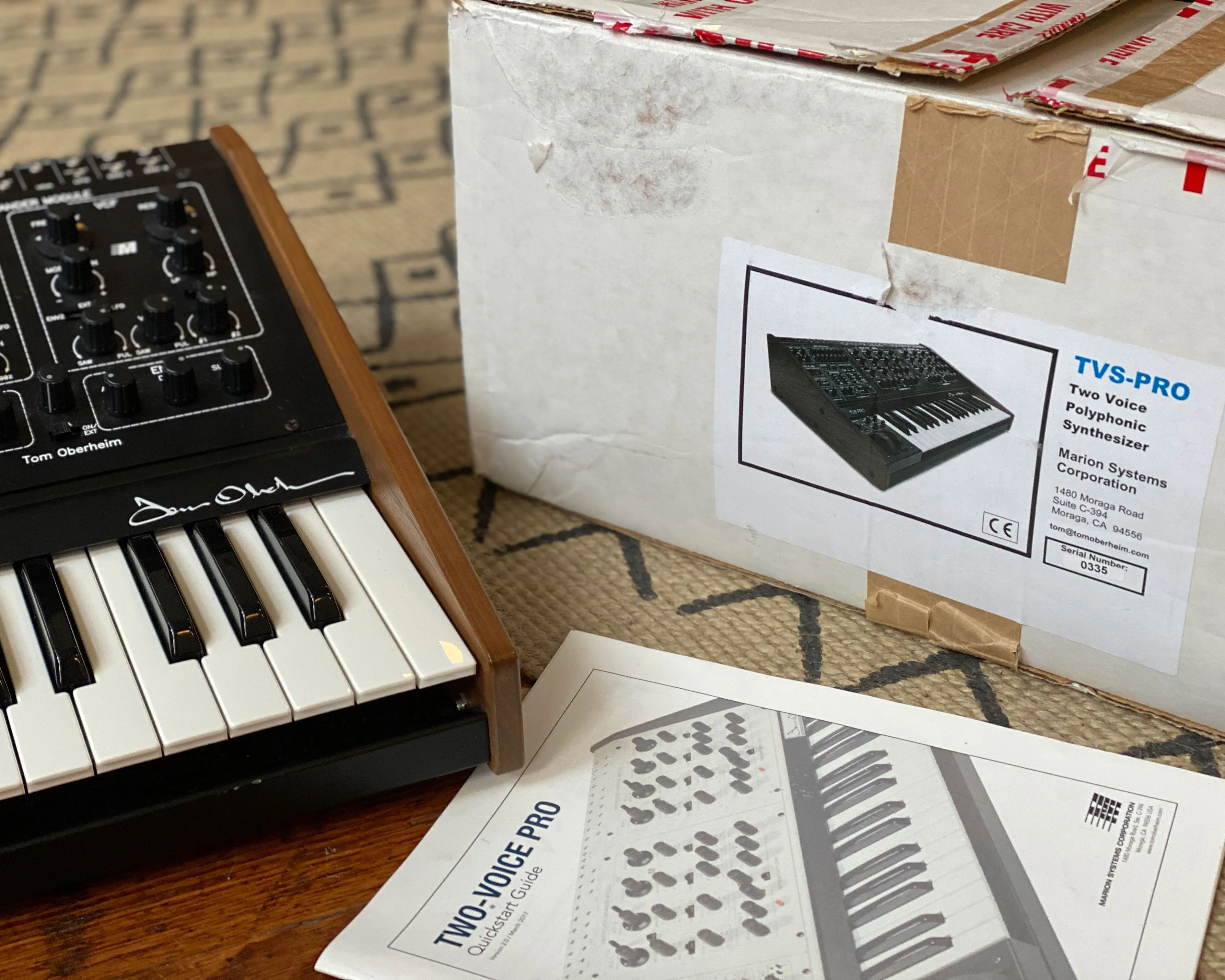 Tom Oberheim Two-Voice Pro - Black with Original Box & Paperwork