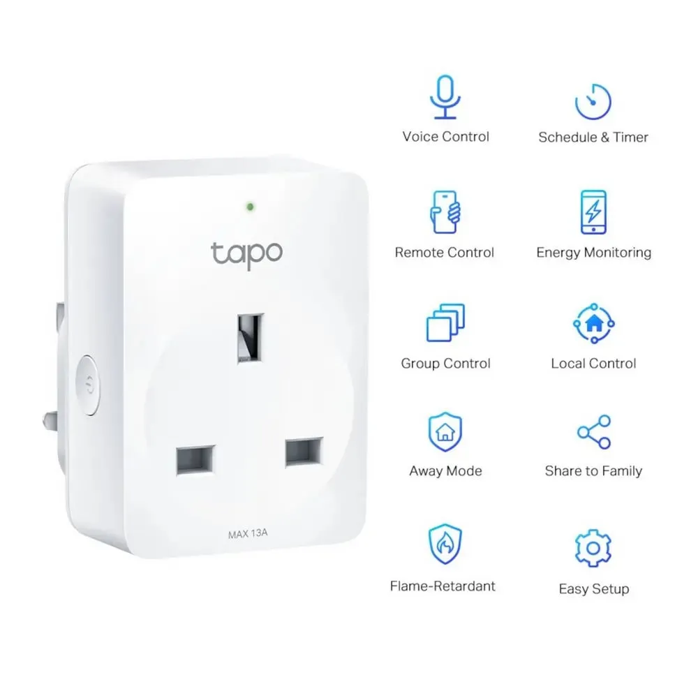 TP-LINK TAPO P110 Energy Monitoring Mini Smart Wi-Fi Plug, White