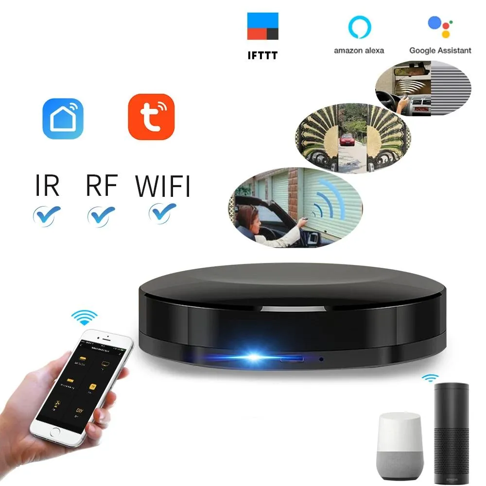 Universal WIFI IR RF Intelligent Smart Home Automation compatible for Alexa Google Home