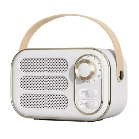 Vintage Bluetooth Speaker - White