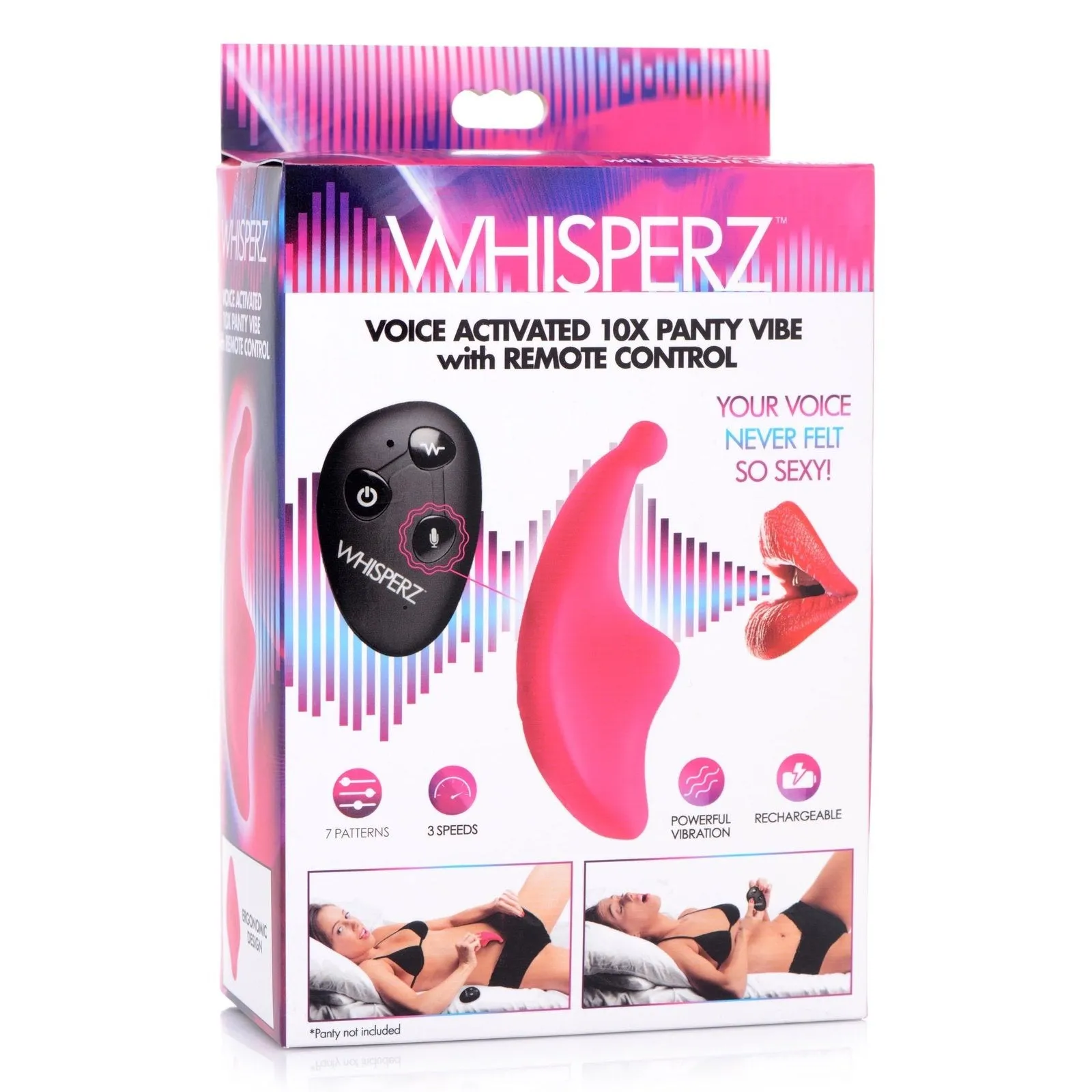 Voice Activated 10x Silicone Panty Vibrator With Remote Control