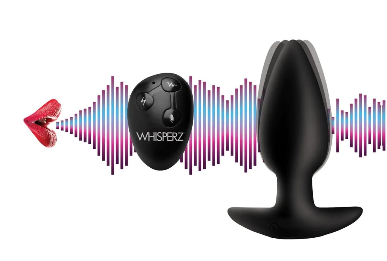 Remote-Controlled Vibrating Butt Plug with 10X Voice Activation