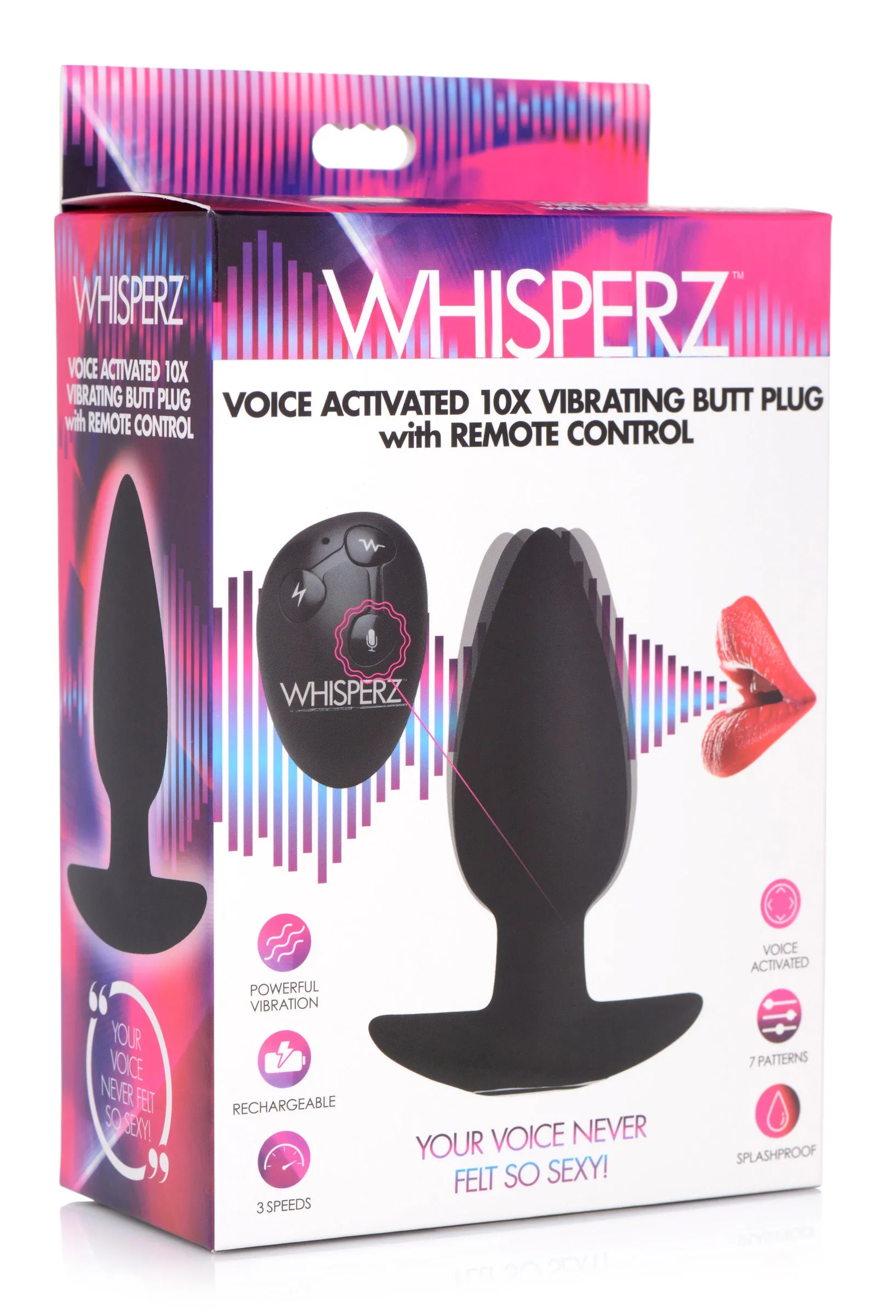 Voice Activated Vibrating Butt Plug With Remote Control