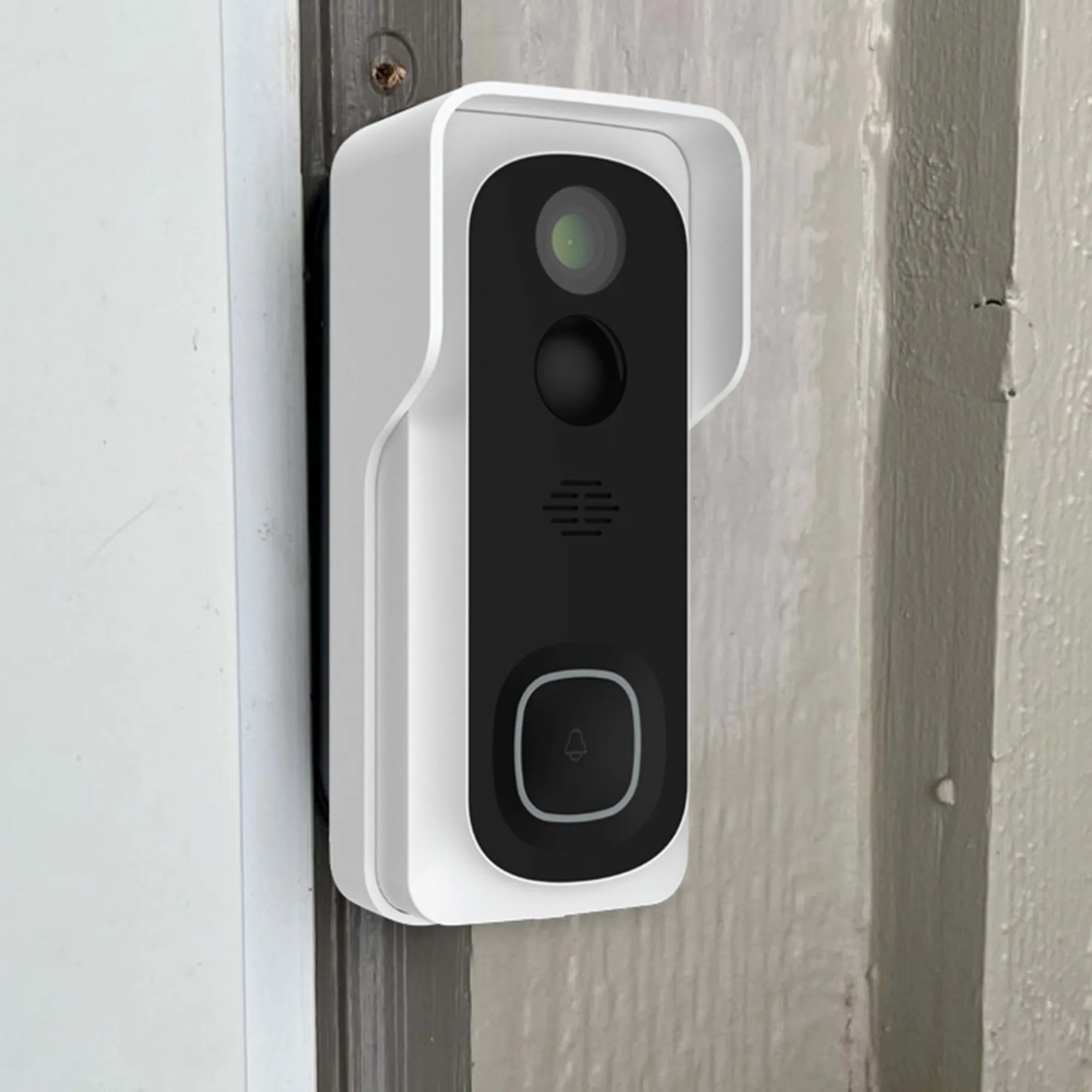 Wired or Battery-Powered Smart Wi-Fi Video Doorbell Camera with Motion Detection and Two-Way Audio