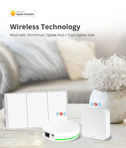 Zemismart Zigbee Triple Push Switch